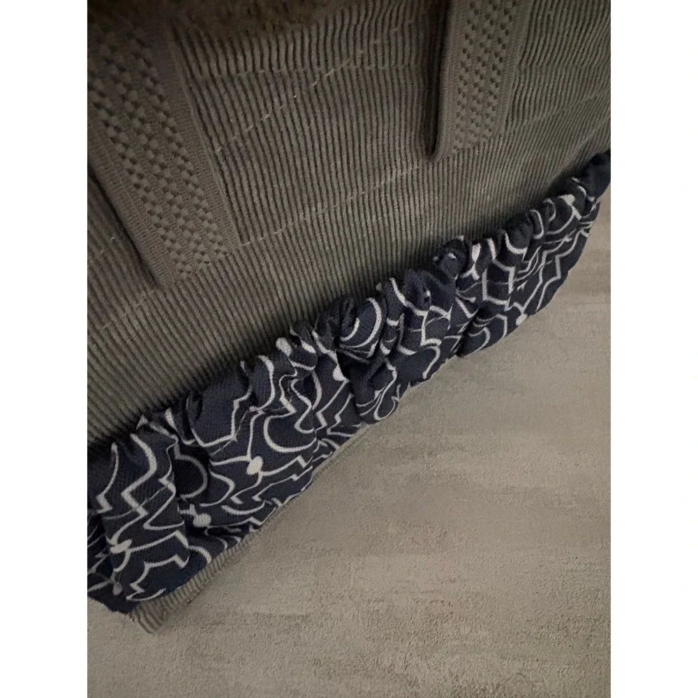 Lilly Bit Diaper Clutch Crossbody Bag Navy Blue Quatrefoil Canvas Baby Travel